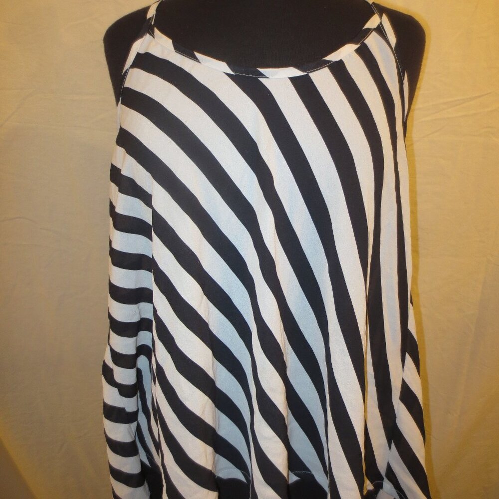 Women’s Poetry Flowy Tank Top Black / White - Size: Large